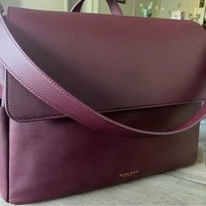 Nina Rae Burgundy Baby Bag